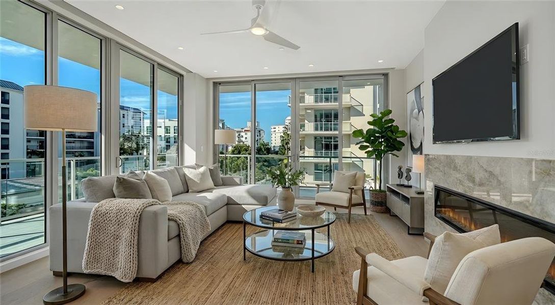 Furnished interior view inside a new home in , Sarasota (Image 5).