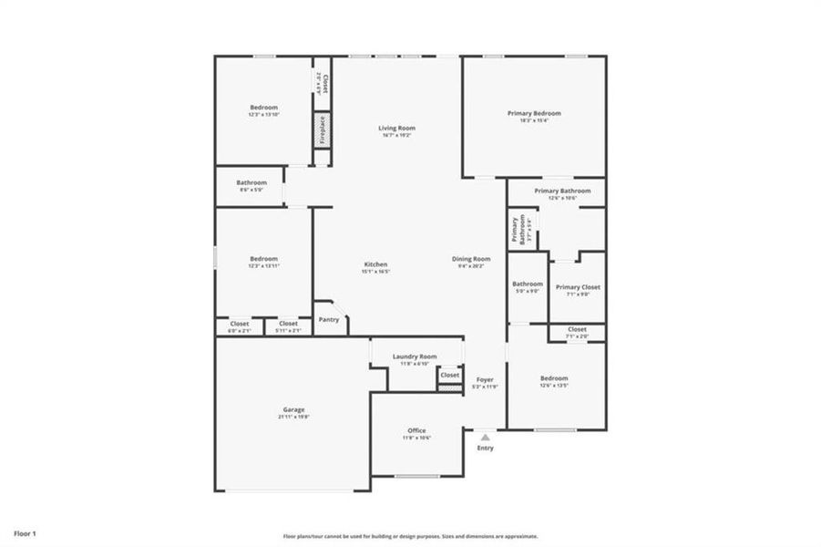 2D floor plan layout of this home in , Good Hope, GA (Image 5).