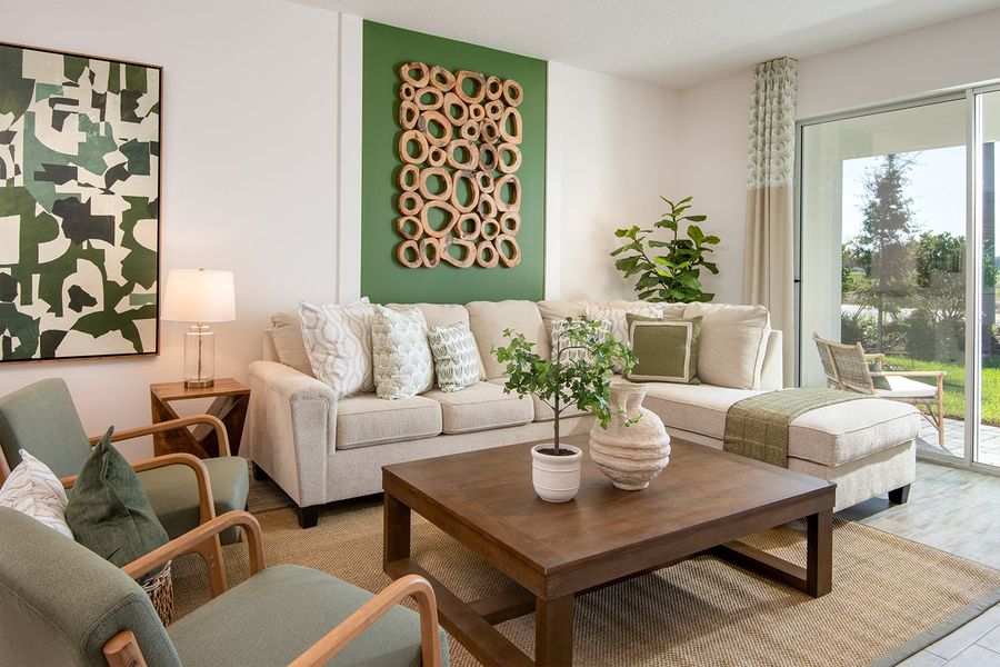 Representative furnished interior of a home built from the Spirit by Park Square Residential in Liberty Station, Orange City (Image 10). Representative furnished interior of a home built from the Spirit by Park Square Residential in Liberty Station, Orange City (Image 10).