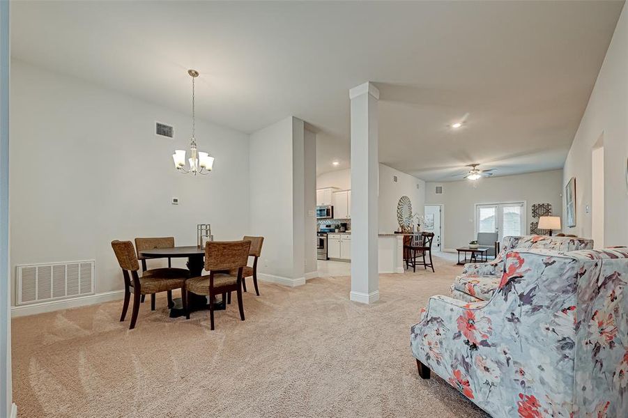 Furnished interior view inside a new home in Lago Mar, Texas City (Image 6).
