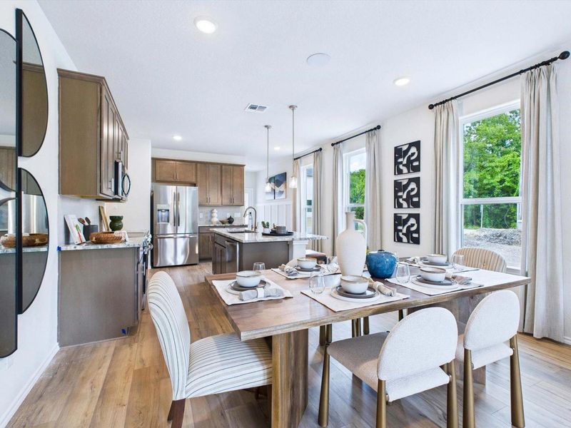 Representative furnished interior of a home built from the The Gillian C by Davidson Homes LLC in Cedar Heights, San Antonio (Image 12).