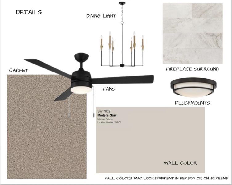 View of marketing collateral with multiple images