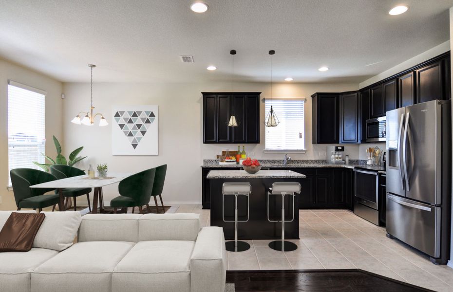 Abundant cabinet space in kitchen Abundant cabinet space in kitchen