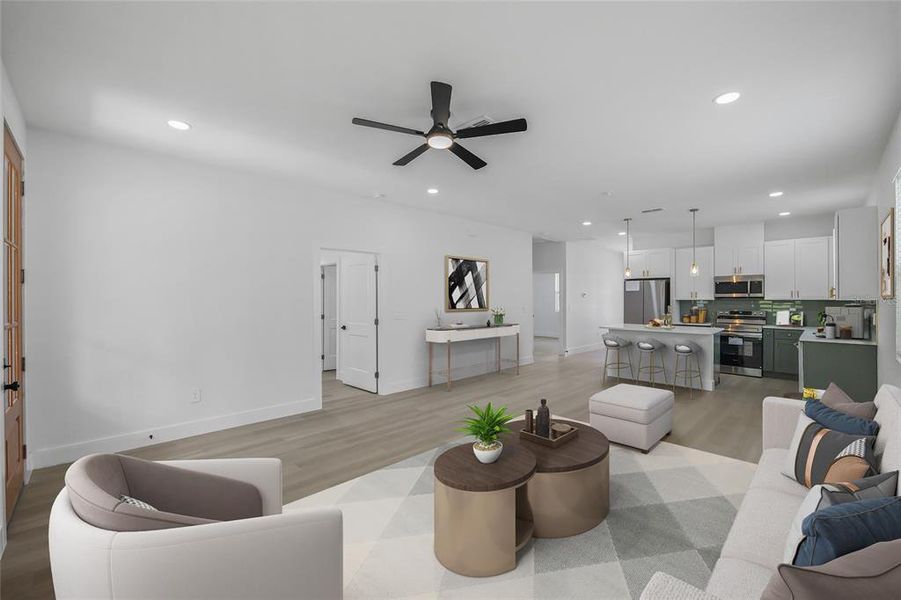 Furnished interior view inside a new home in , Lakeland (Image 9). Furnished interior view inside a new home in , Lakeland (Image 9).
