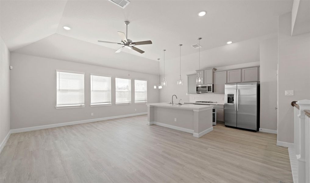 Open great room (*Photo not of actual home and used for illustration purposes only.)