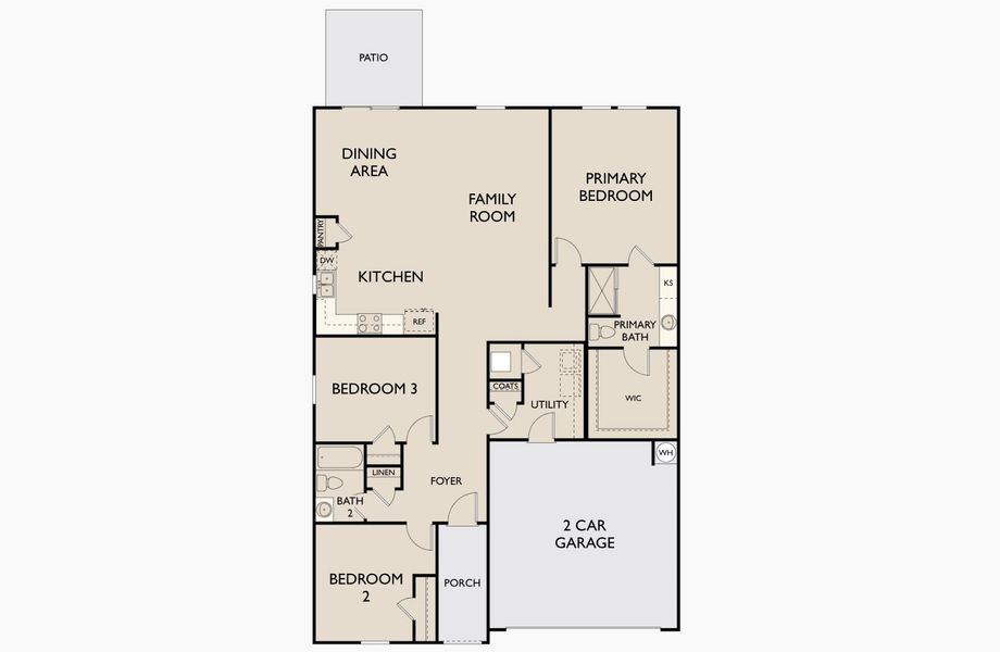 2D floor plan layout for the Aurora by Starlight Homes in Cattleman's Crossing, Fort Worth, TX (Image 3). 2D floor plan layout for the Aurora by Starlight Homes in Cattleman's Crossing, Fort Worth, TX (Image 3).