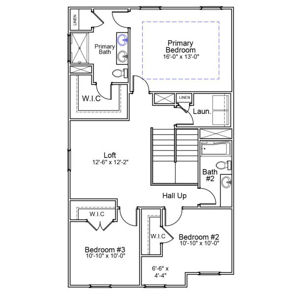 2D floor plan layout of this home in Laurinton Farms, Hopkins, SC (Image 4).