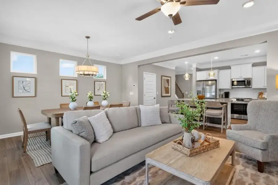 Furnished interior view inside a new home in , Cartersville (Image 6).