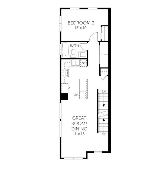 2D floor plan layout of this home in Geos, Arvada, CO (Image 6).