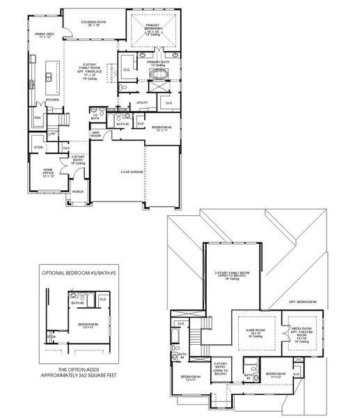 2D floor plan layout of this home in Easton Park, Austin, TX (Image 2). 2D floor plan layout of this home in Easton Park, Austin, TX (Image 2).