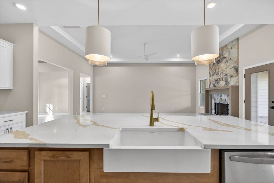 Furnished interior view inside a new home in Blackwelder Bluff, Bowdon (Image 10).