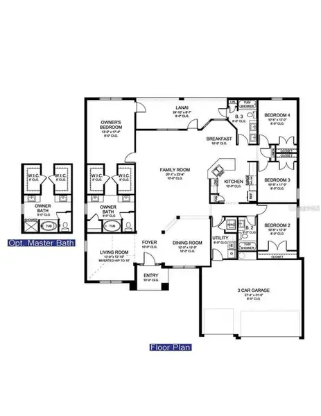 2D floor plan layout of this home in Pine Ridge, Beverly Hills, FL (Image 5).