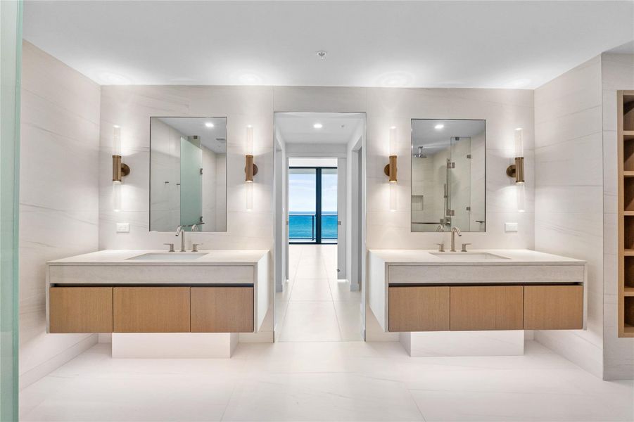 Primary Bath with Ocean View