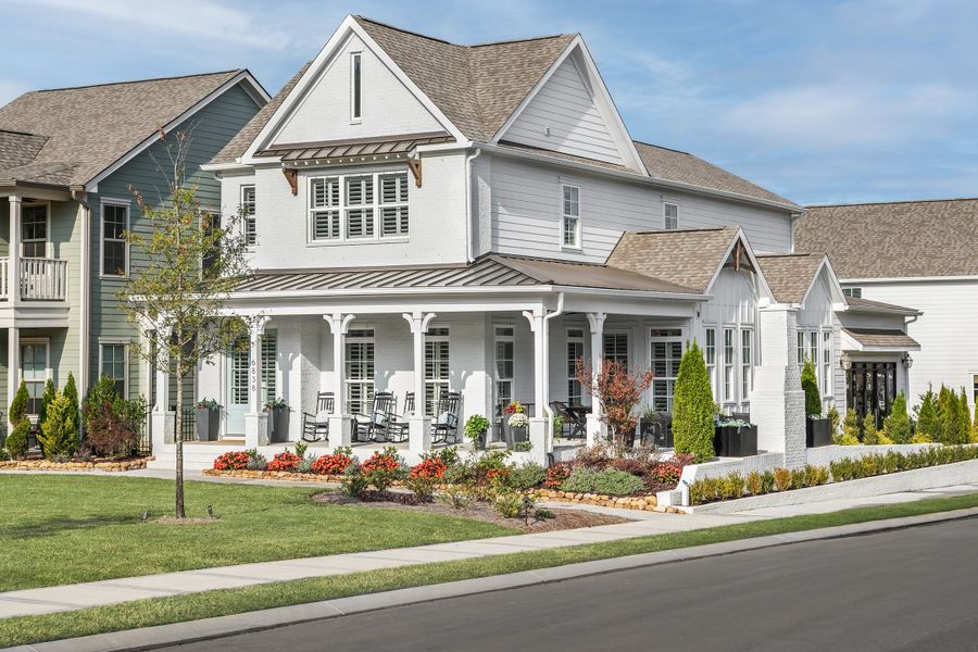 Representative exterior photo of a completed home built from the The Lincoln by Greentech Homes LLC in The Farmstead, Hixson, TN (Image 1). Representative exterior photo of a completed home built from the The Lincoln by Greentech Homes LLC in The Farmstead, Hixson, TN (Image 1).