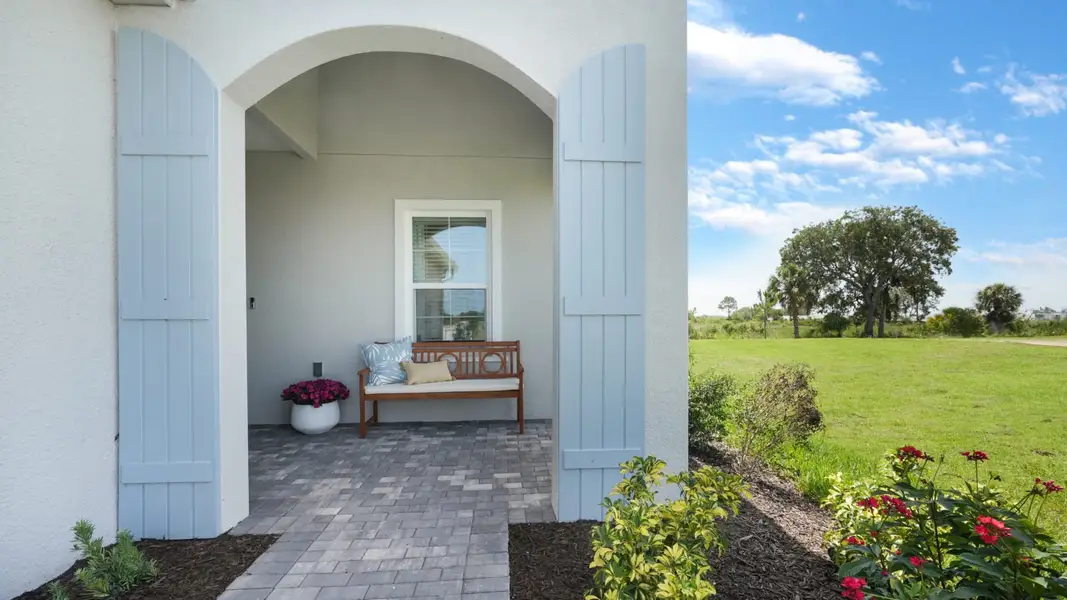 Representative exterior details of a home built from the Tidewater by Neal Communities in Wildleaf at North River Ranch, Parrish (Image 1). Representative exterior details of a home built from the Tidewater by Neal Communities in Wildleaf at North River Ranch, Parrish (Image 1).