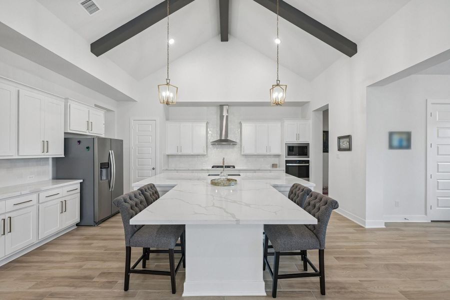 Furnished interior view inside a new home in The Woodlands Hills, Willis (Image 7).