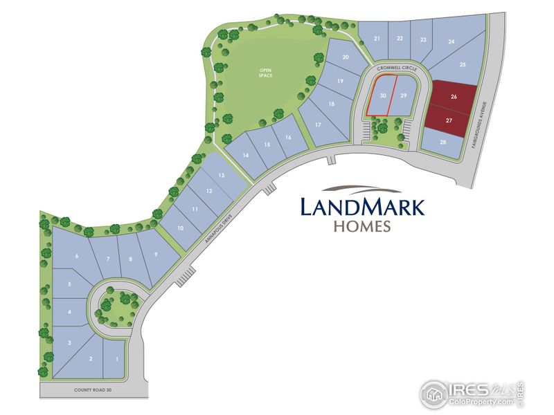 Community map with unit location