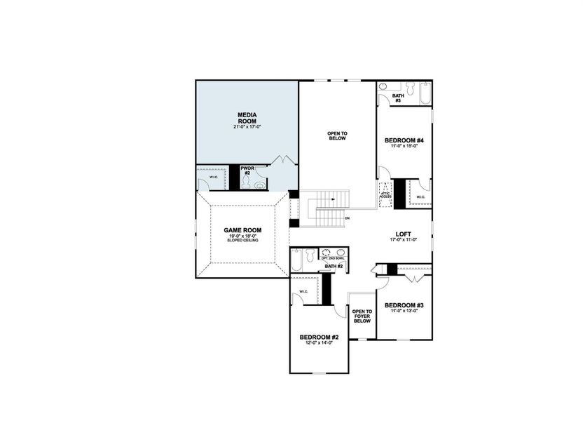 2D floor plan layout of this home in Barksdale, Leander, TX (Image 5). 2D floor plan layout of this home in Barksdale, Leander, TX (Image 5).