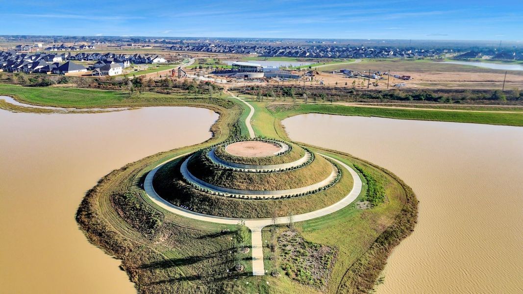 The Grand Prairie community clubhouse and park The Grand Prairie community clubhouse and park