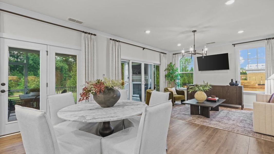 Furnished interior view inside a new home in Station Pointe, Angier (Image 13).