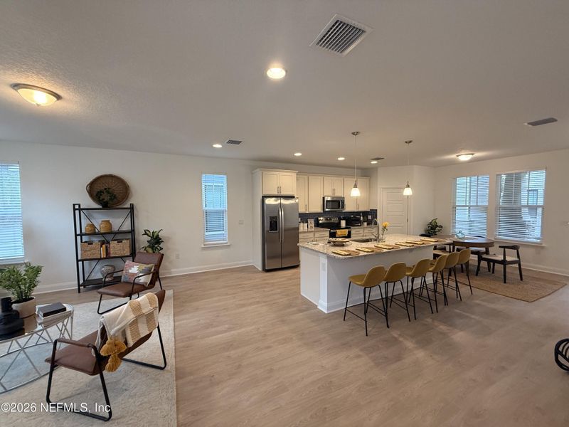 Furnished interior view inside a new home in , Jacksonville (Image 4).