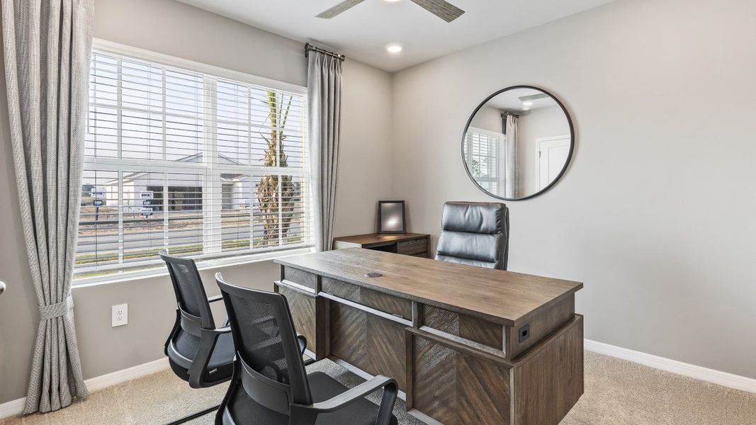 Furnished interior view inside a new home in Bentley Crossing, Fort Myers (Image 16). Furnished interior view inside a new home in Bentley Crossing, Fort Myers (Image 16).