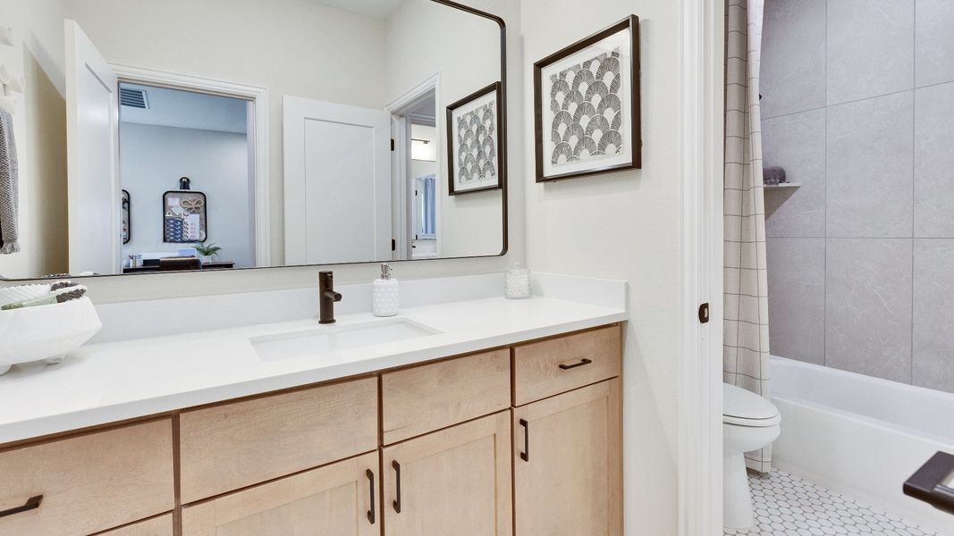 Representative furnished interior of a home built from the Elm by Brightland Homes in Katy Lakes, Katy (Image 16). Representative furnished interior of a home built from the Elm by Brightland Homes in Katy Lakes, Katy (Image 16).