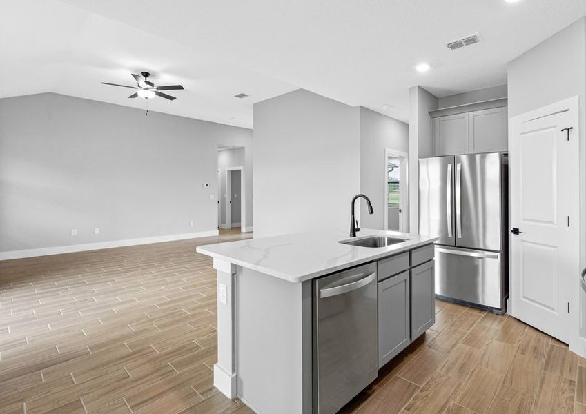 Move freely around this open concept floor plan