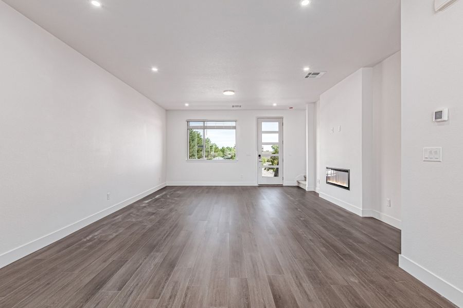 Representative unfurnished interior of a home built from the Kelly by Lokal Homes in Ascent at Inverness, Englewood (Image 12). Representative unfurnished interior of a home built from the Kelly by Lokal Homes in Ascent at Inverness, Englewood (Image 12).
