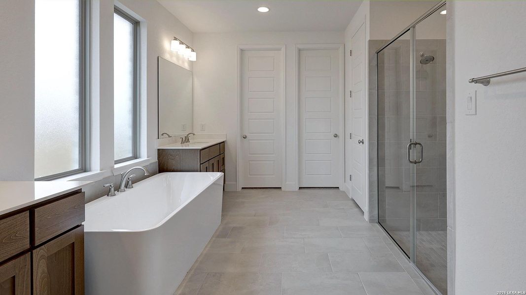 Furnished interior view inside a new home in Ladera, San Antonio (Image 7).