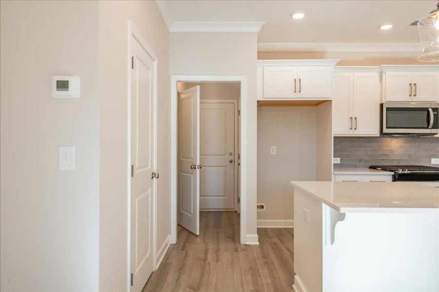 Furnished interior view inside a new home in Bluffs at Bells Ferry, Marietta (Image 14).