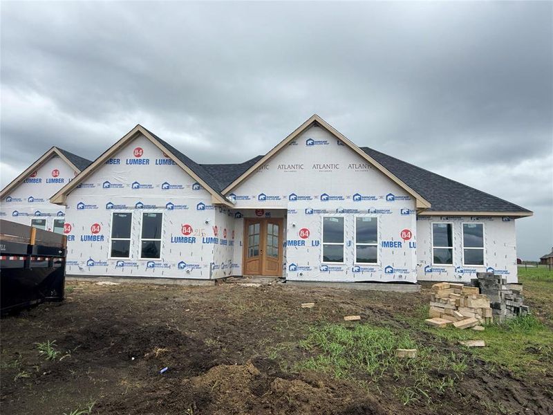 In-progress construction of a new home in , Celeste, TX (Image 6).