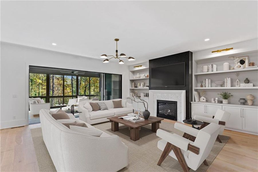 Furnished interior view inside a new home in Aster, Milton (Image 10).