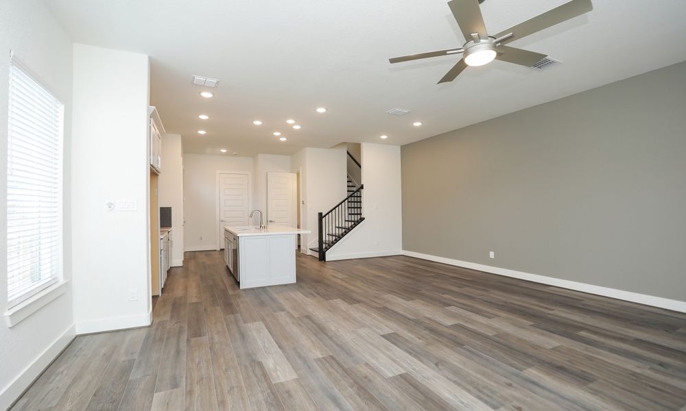 Furnished interior view inside a new home in Independence Heights, Houston (Image 16). Furnished interior view inside a new home in Independence Heights, Houston (Image 16).