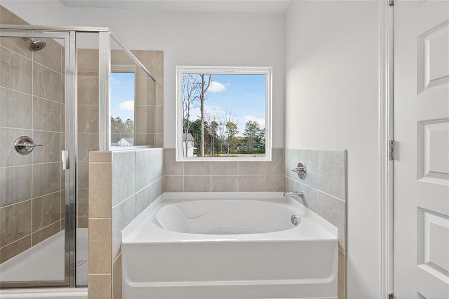 Furnished interior view inside a new home in Garrett Preserve, Douglasville (Image 14).