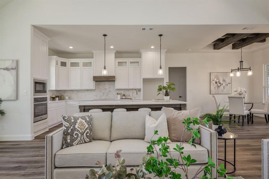 Furnished interior view inside a new home in , Farmersville (Image 9).