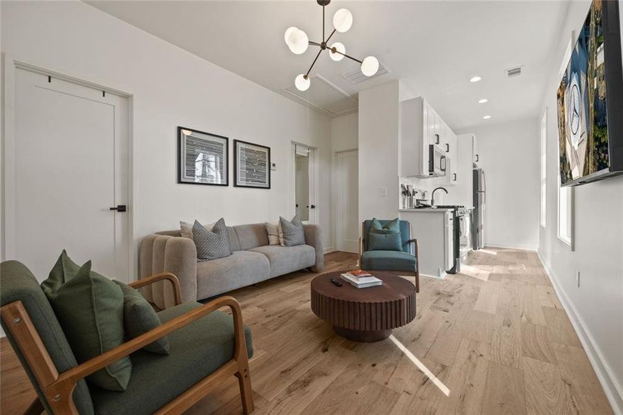 Furnished interior view inside a new home in , Decatur (Image 18).