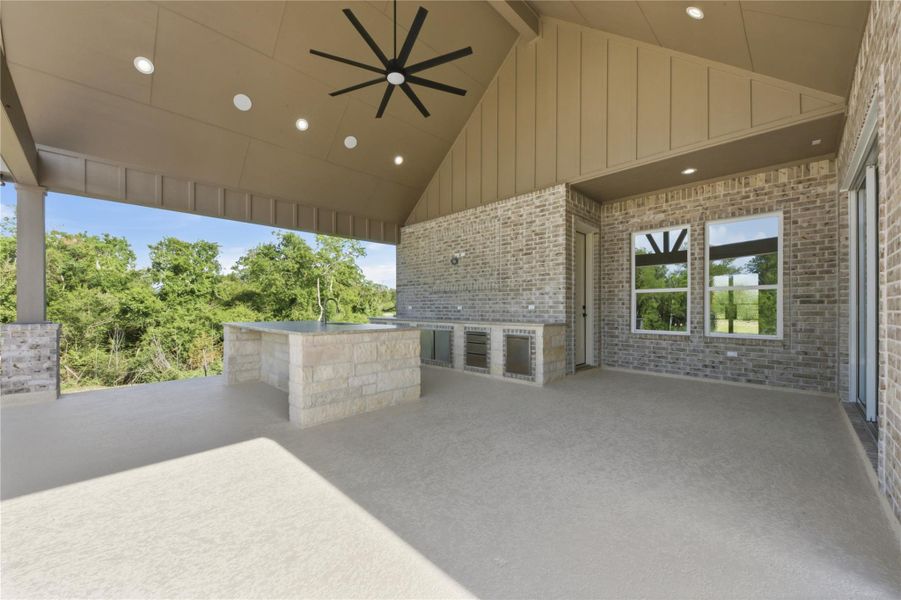 Exterior details and patio area of a home in , Baytown (Image 26). Exterior details and patio area of a home in , Baytown (Image 26).