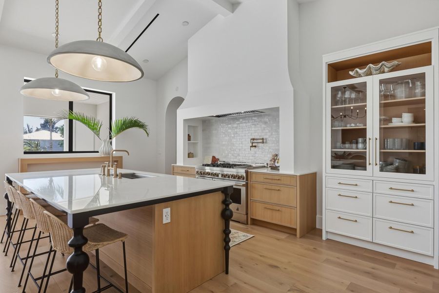 Custom kitchen is an elevated design