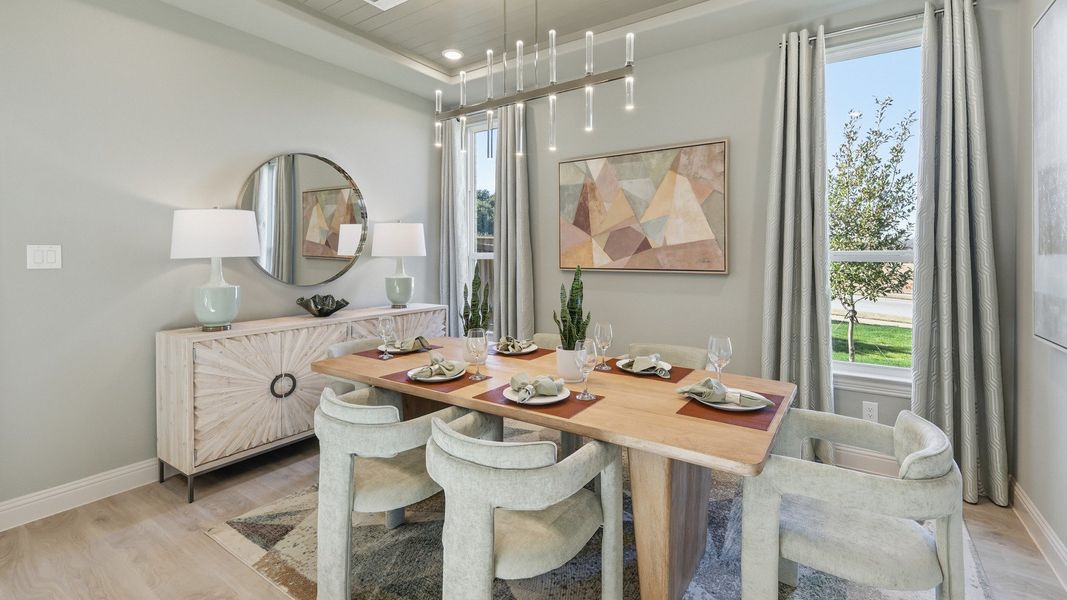 Representative furnished interior of a home built from the Dartmouth by Brightland Homes in Anna Ranch, Anna (Image 5).