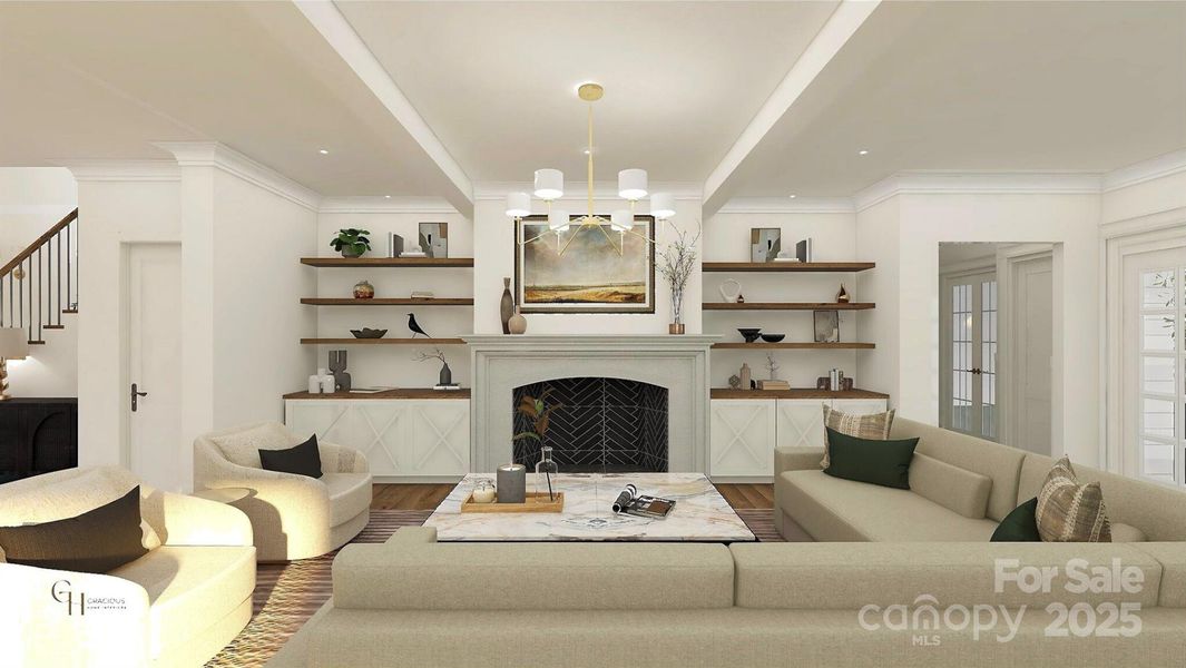 Living Room - Artist Rendering of Proposed Home