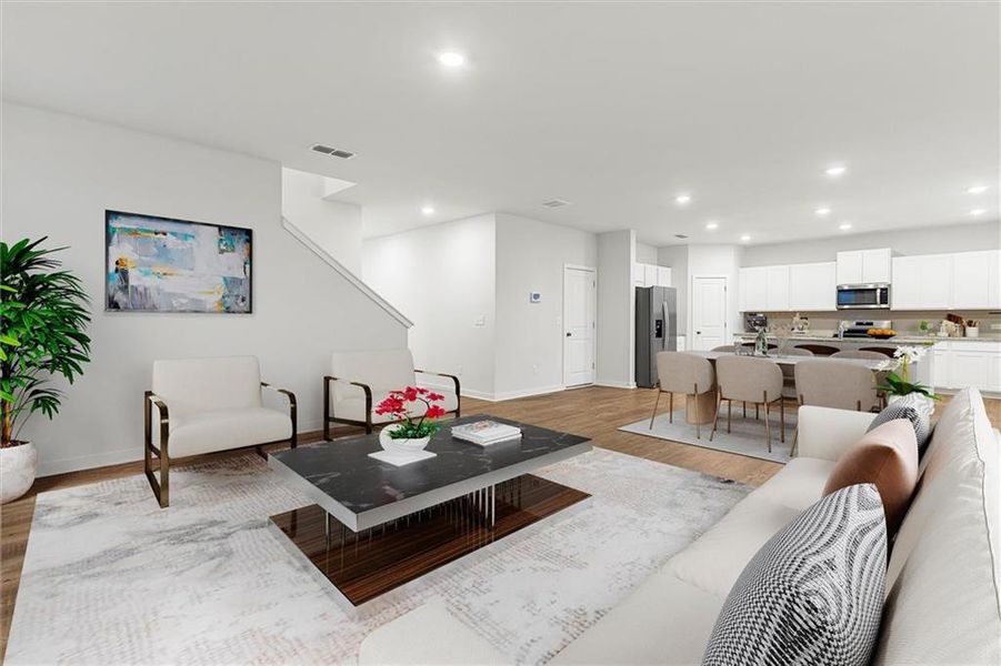 Furnished interior view inside a new home in , Grayson (Image 4).