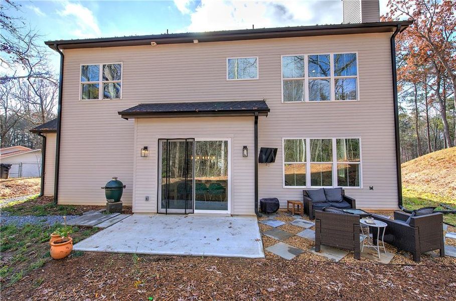 Exterior details and patio area of a home in , Cartersville (Image 22).