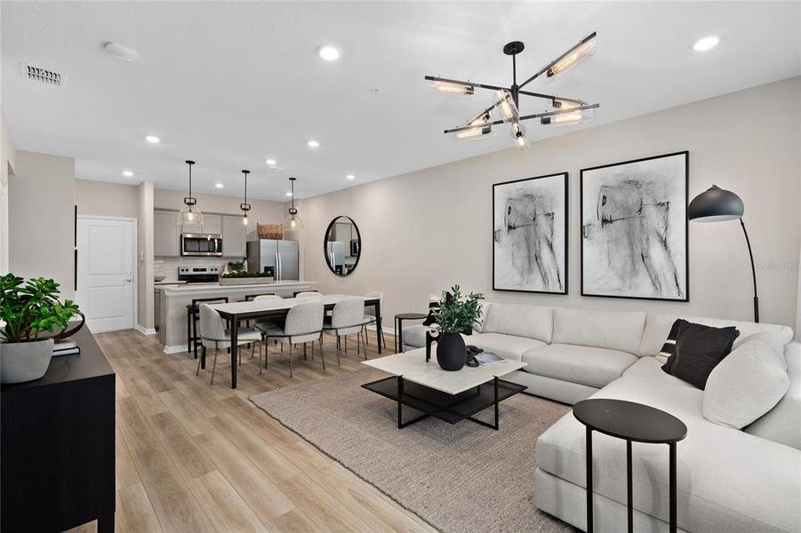 Furnished interior view inside a new home in EverBe, Orlando (Image 15).