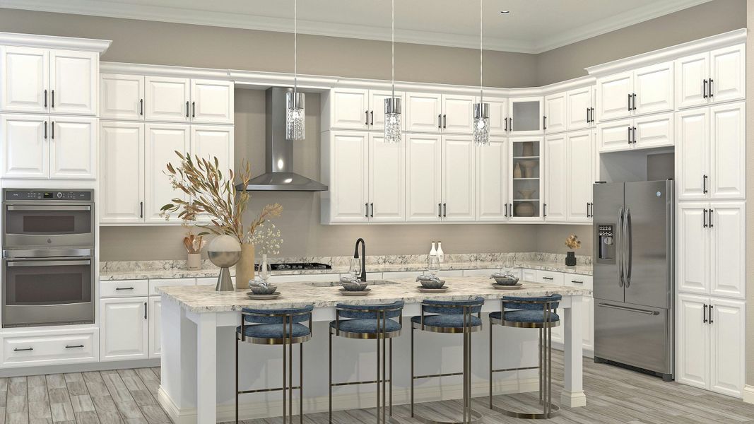 2D floor plan layout for the Keenan by GHO Homes in Tesoro Club, Port St. Lucie, FL (Image 48).