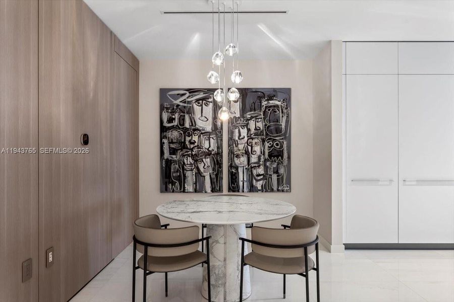 Furnished interior view inside a new home in , Miami (Image 42).