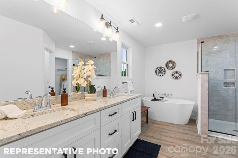 Furnished interior view inside a new home in , Kannapolis (Image 10).