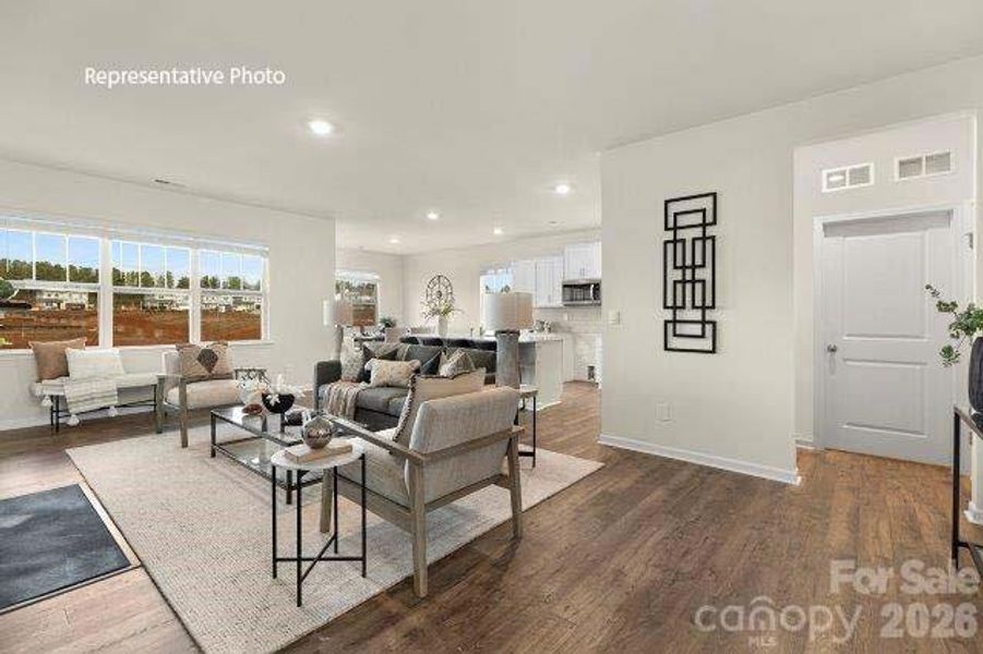 Furnished interior view inside a new home in Shepherd's Farm, Mooresville (Image 13).