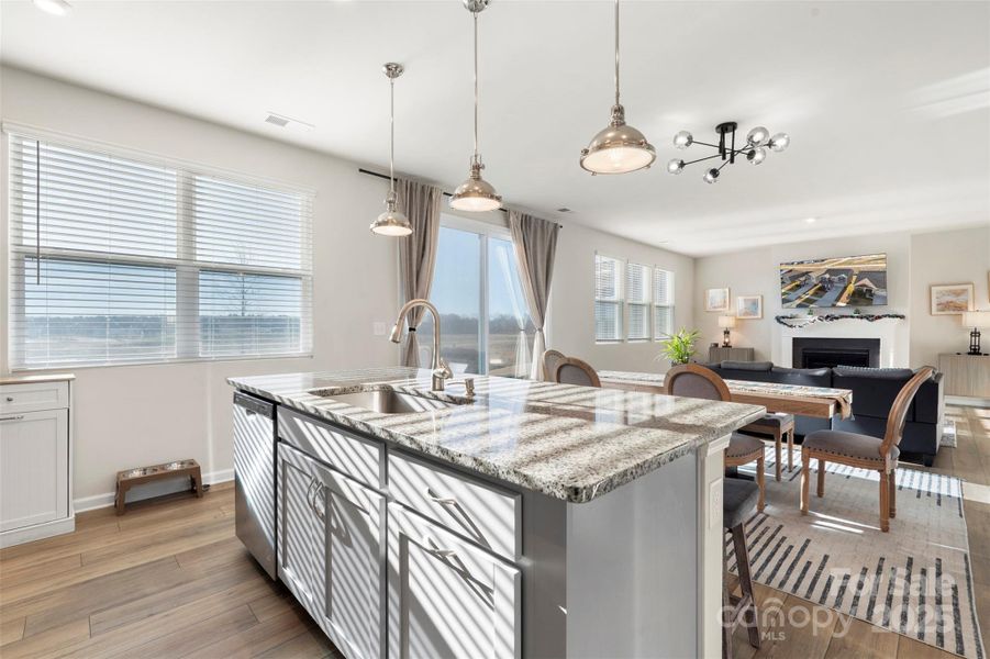Furnished interior view inside a new home in Waxhaw Landing, Monroe (Image 6).