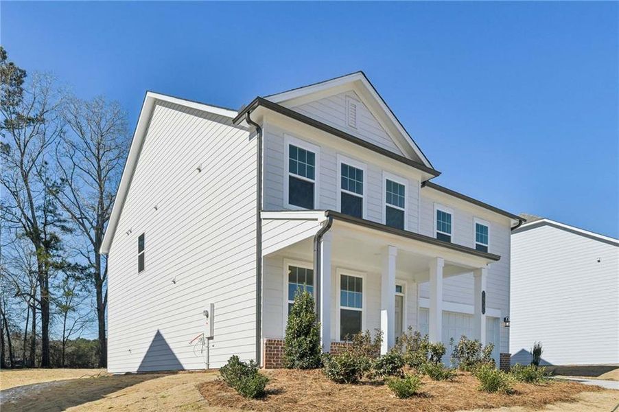 Exterior details and patio area of a home in The Estates at Casteel, Bethlehem (Image 4).